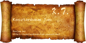 Kesztenbaum Tas névjegykártya